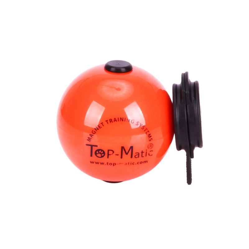 Мяч магнитный Top-Matic Technic Ball ø6.8 и магнит-клипса черн. для профессиональной дрессировки от магазина dog22.ru 
