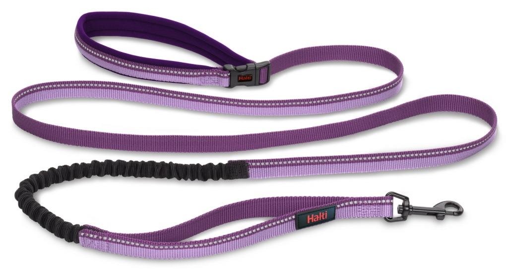 Поводок для собак Антирывок HALTI Active Lead, фиолетовый, 210х2.5см