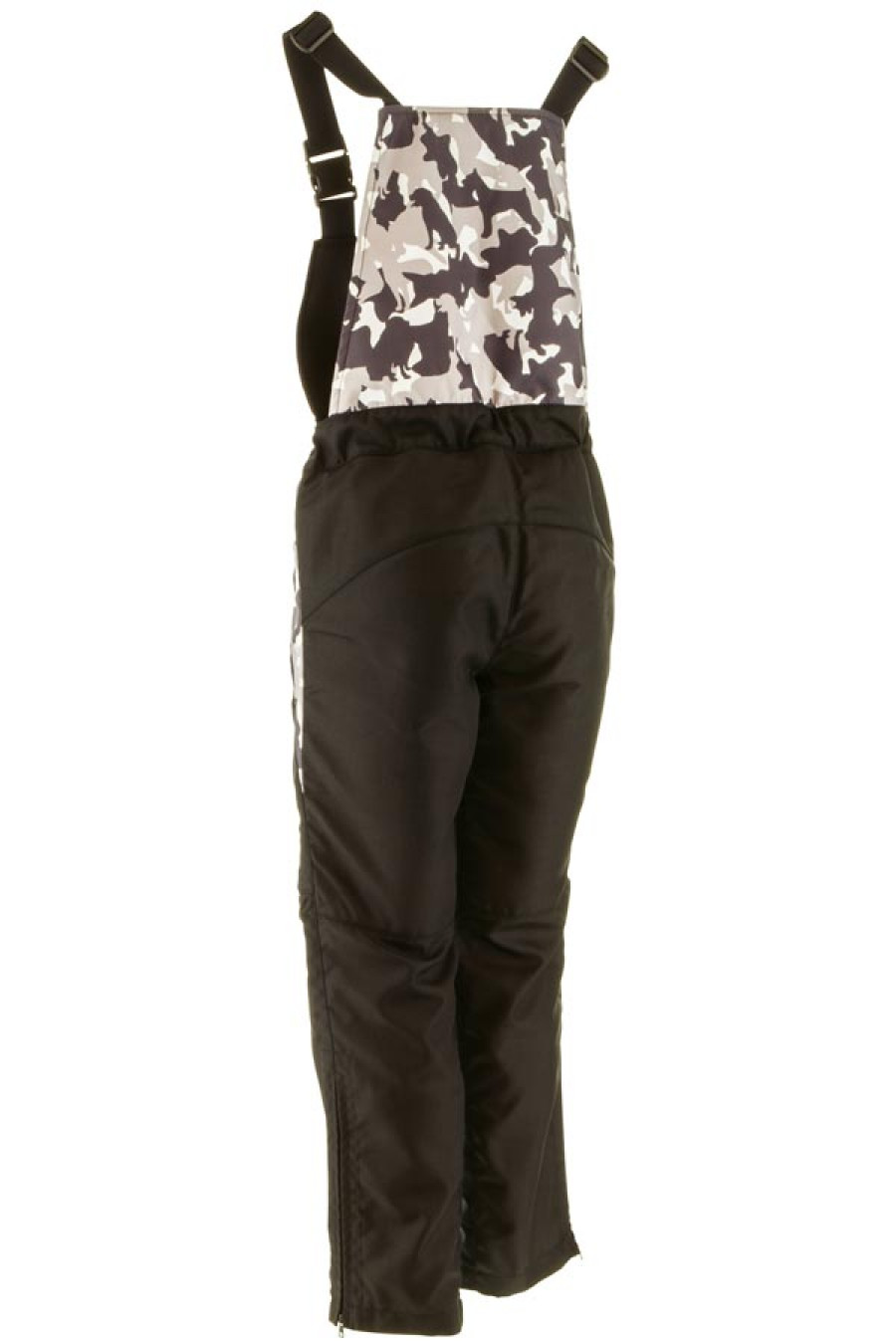 Защитные брюки CНAMPION LIGHT CAMO, с нагрудником, камуфляжно-черные от магазина dog22.ru 