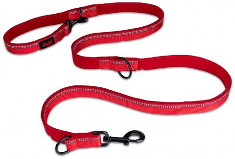 Поводок-перестежка для собак HALTI Double Ended, красный, L, 200х2.5см от магазина dog22.ru 
