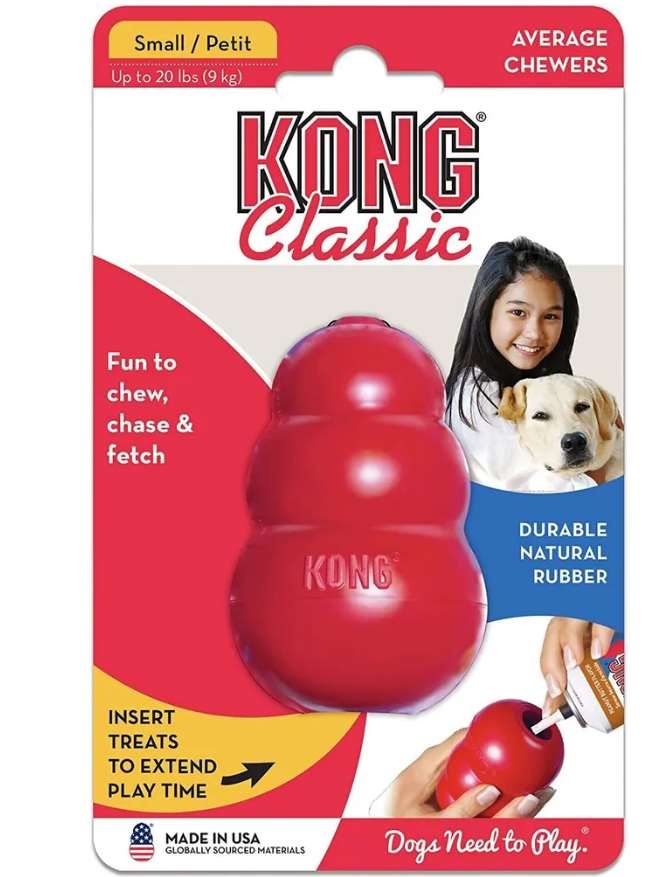 Игрушка для собак KONG Classic S, 7.6х4 см от магазина dog22.ru 