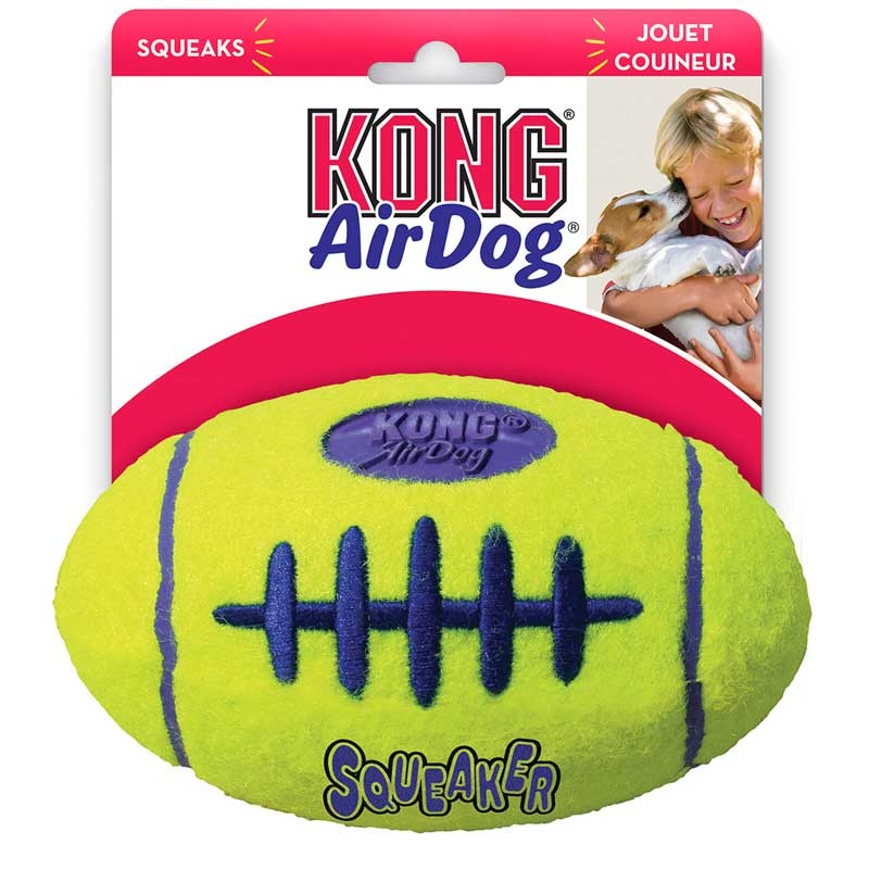 Игрушка для собак KONG Air Регби средняя 14 см