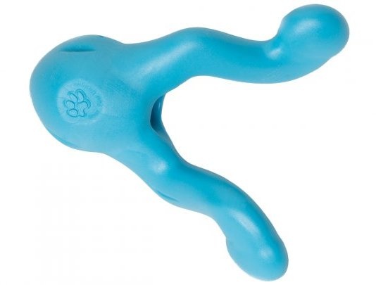 Игрушка для собак West Paw Zogoflex Tizzi Mini для лакомств 12 см голубая