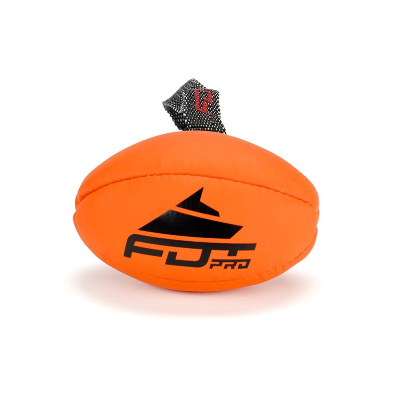 Мяч Rugby dog регби  8*12 см с ручкой для собак, оранжевый от магазина dog22.ru 