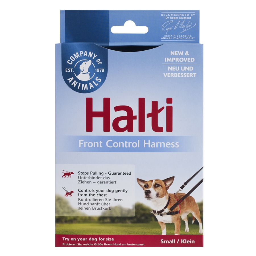 Шлейка корректирующая для собак HALTI Front Control, красно-чёрная, S, 36-64см от магазина dog22.ru 
