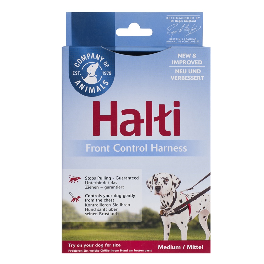 Шлейка корректирующая для собак HALTI Front Control, красно-чёрная, M, 58-86см от магазина dog22.ru 