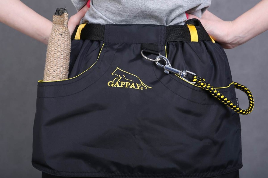 Юбка дрессировщика Gappay КИЛТ, чёрная с жёлтыми полосами