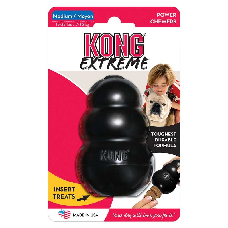 Игрушка для собак KONG Extreme M очень прочная средняя 8х6 см