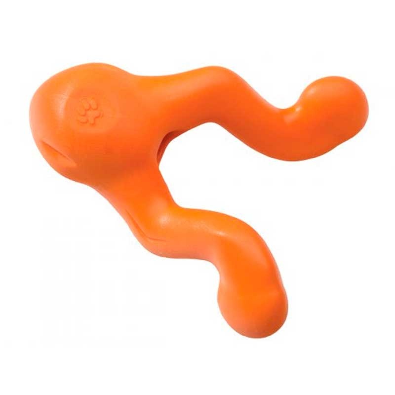 Игрушка для собак West Paw Zogoflex Tizzi Mini для лакомств 12 см оранжевая