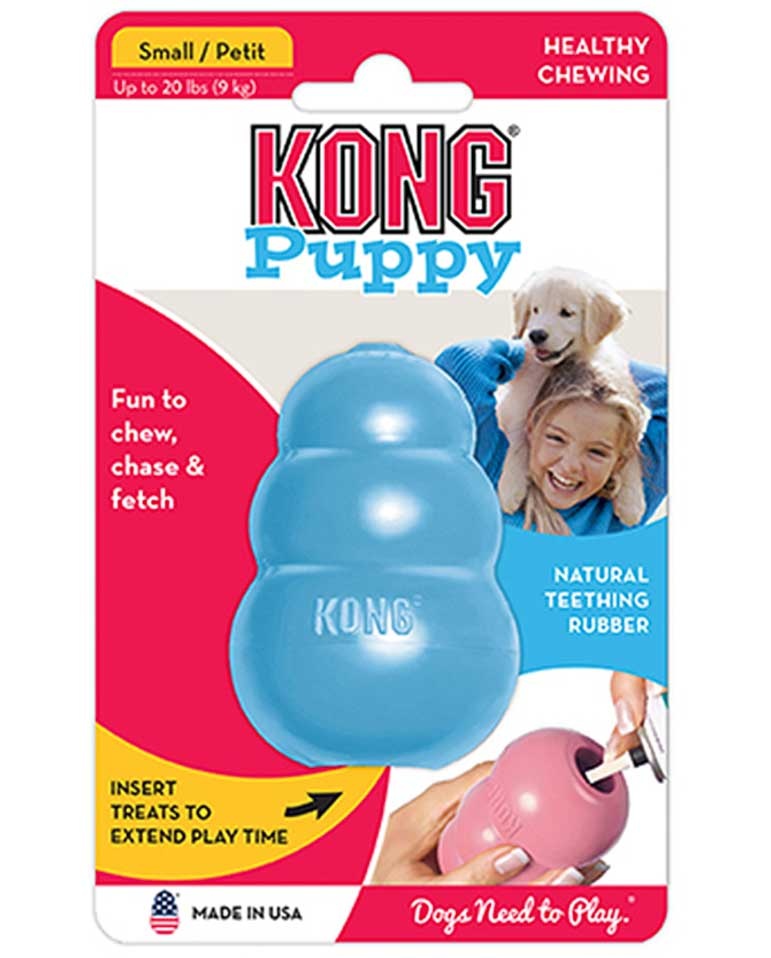Игрушка для щенков классик KONG Puppy S 7x4 см маленькая цвета в ассортименте