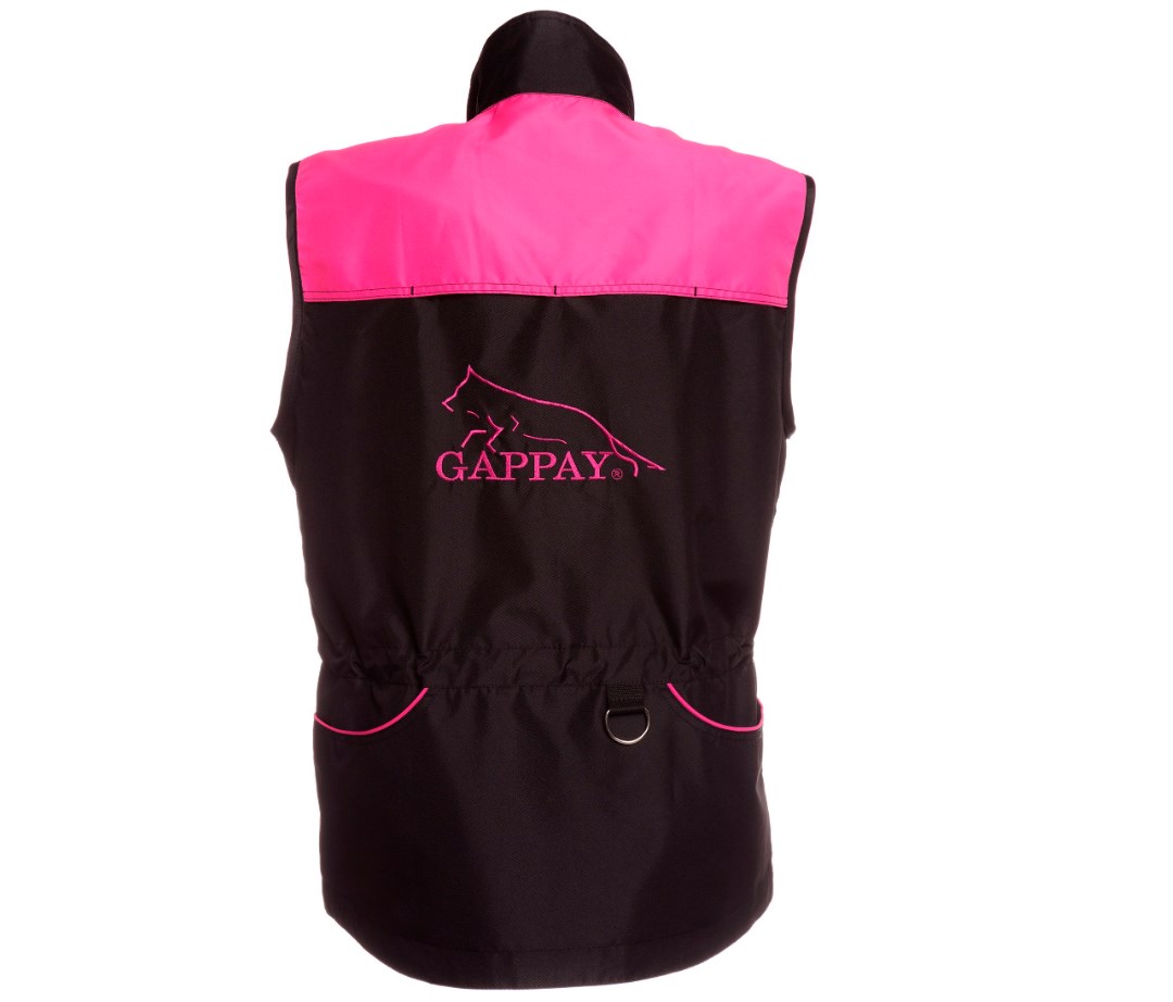 Жилет Gappay SUPRIMA  с двойной молнией, черно-розовый от магазина dog22.ru 